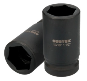 DADO IMPACTO LARGO 1" 6 PUNTAS 1 1/2" SURTEK