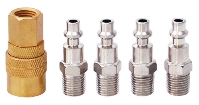 ACOPLE P/COMPRESOR DE AIRE 1/4" SET 5 PZS SURTEK