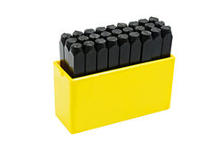 LETRAS DE GOLPE 4MMX2SURTEK DE 27PZAS 4mm X 2-5/8