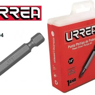 PUNTA P/TALADRO PHILLIPS HEXAGONAL 1/4" #2 USO INDUSTRIAL URREA