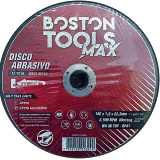 DISCO DE 7" 8500RPM ABRASIVO CORTE ACERO BOSTON TOOLS