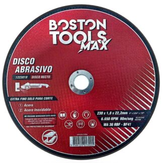 DISCO DE 9"X1.8MM ACERO/ACER INOX BOSTON TOOLS 122301