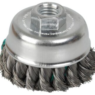 CEPILLO COPA 4"x5/8 6500RPM ALAMBRE TRENZADO O ENTORCHADO SURTEK