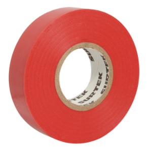 TAPE ELECTRICO DE 0.18MM 18M ROJO SURTEK
