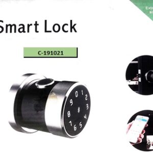 CERRADURA SMART C/HUELLA NEGRA S/M