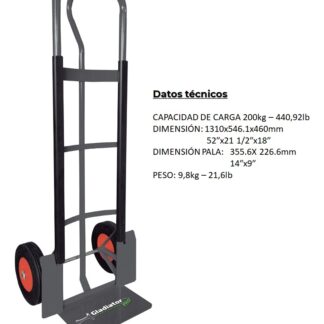 CARRETILLA MULTTIUSO CARGA DE 360KG GLADIADOR