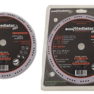 DISCO DE 9" MULTICORTE CONTINUO Y DESBASTE GLADIADOR