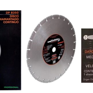 DISCO DE 14" 4400RPM DIAMANTADO MULTICORTE CORTE CONTINUO Y DESBASTE GLADIADOR