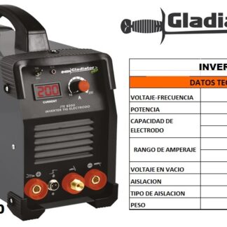SOLDADOR INVERSOR TIG 200AMP 120/220V GLADIADOR