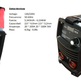 SOLDADOR INVERSOR MULTI VOLTAJE BOSTON TOOLS 120/2