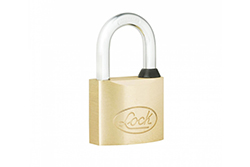 CANDADO DE 60MM LATON GANCHO CORTO 7 PINES DORADO LOCK