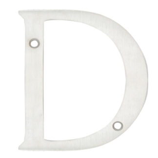 LETRA "D" LOCK SLIM 4" X 13mm X 50mm CROMO SATINAD