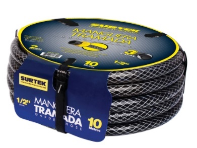MANGUERA SURTEK TRAMADA GRIS 15MTS X 1/2" 3 CAPAS
