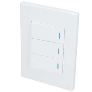 APAGADOR TRIPLE P/EMPOTRAR 16A 127V BLANCO SURTEK
