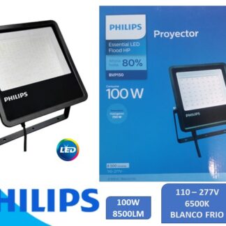 REFLECTOR LED DE 100W 8500L 6500K 110-277V LUZ DE DEIA PHILIPS