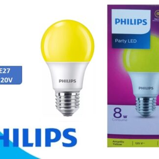 BOMBILLO LED DE 8W E27 120V DE FIESTA AMARILLO PHILIPS