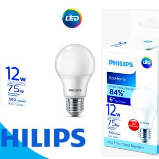 BOMBILLO LED DE 12-75W E27 910L LUZ DE DIA ECOHOME PHILIPS