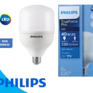 BOMBILLO LED DE 40W E27 6500K 3000L TIPO CILINDRO LUZ DE DIA PHILIPS