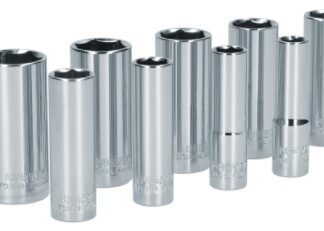 DADO 3/8" LARGO CUADRADO SURTEK SET DE 9 PZS
