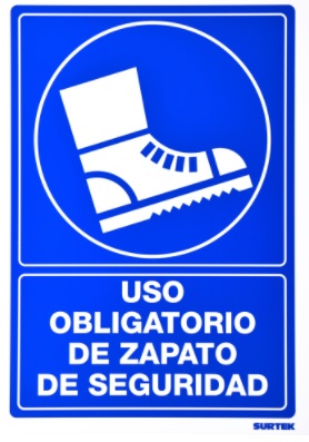 LETRERO SE?ALIZACION SURTEK "ZAPATOS DE SEGURIDAD"