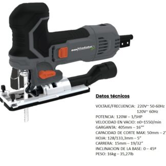 SIERRA CALADORA 100MM 800W GLADIADOR