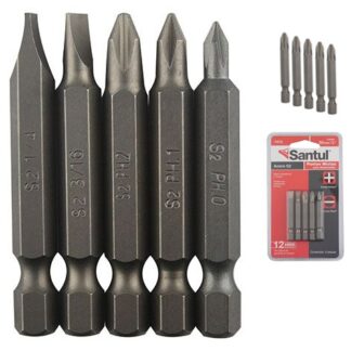 PUNTA P/TALADRO DESARMADOR #2 SET 5PZS SANTUL