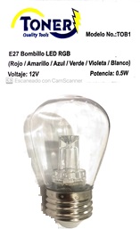 BOMBILLO LED DE 0.5W DE REPUESTO PARA EXTENSION DE INTEMPERIE RGB TONER